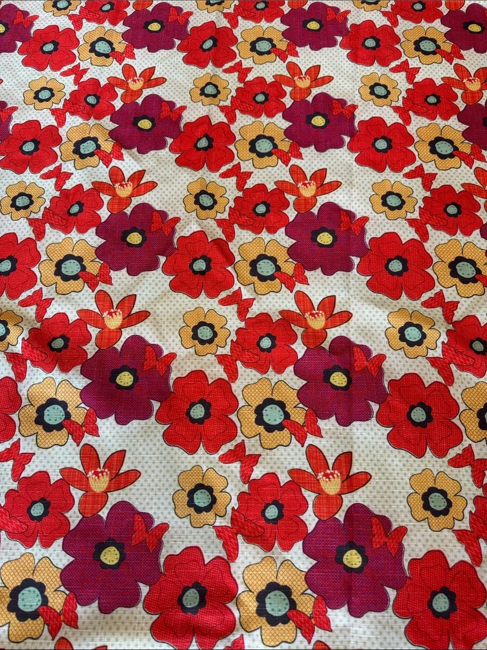 VINTAGE RETRO Floral Tablecloth Essential Home 52x72 Rectangular